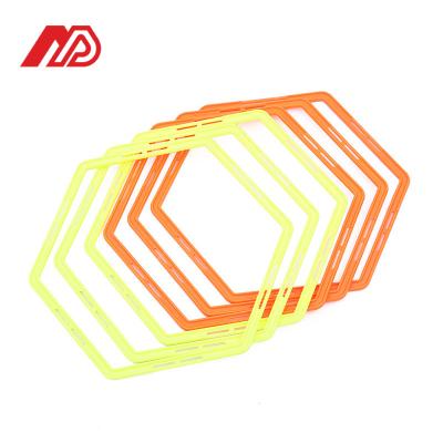 China Durable Fashionable hexagon agility ring 50cm diameter ring Combined into Hurdles and ladder Agility ring for sale