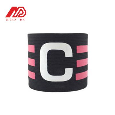 China Eco-friendly Customizable Elastic Nylon armband soccer compete football match training captain armband for sale