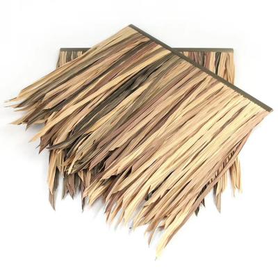 China Hotel PVC Synthetic Artificial Palm Bamboo Umbrella Thatch for sale