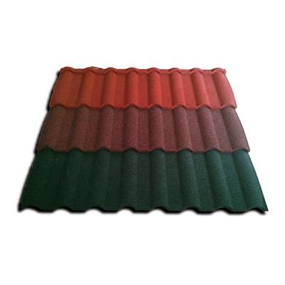 China Modern Metal Building Material Colorful Stone Coated Metal Roof Ceiling Tiles Roman Tile for sale