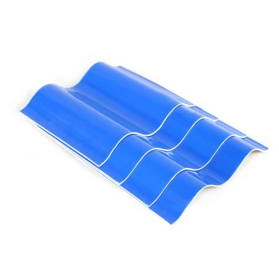 China 840mm Roofing Sheets UPVC Corrugated 3D Plastic Pattern Design S Tiles Graphic Design For Industrial Roofing Tarpaulin Warehouse for sale