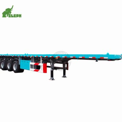 China American /Germany 13-20Tons 12.5 Meters Container Trailer 3 Axles 4 Axles Container Semi Trailer Flatbed For Sale for sale