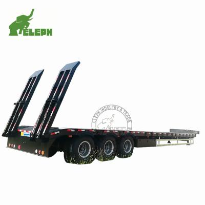 China American /Germany 13-20Tons Lowbed Trailer Gooseneck Detachable 3 Axles Gooseneck Lowbed Lowbed Lowboy Trailer for sale