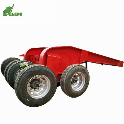 China 13Tons Trailer Truck 2 Axles Drawbar Trailer Lowbed Trailer Dolly Semi Trailer for sale