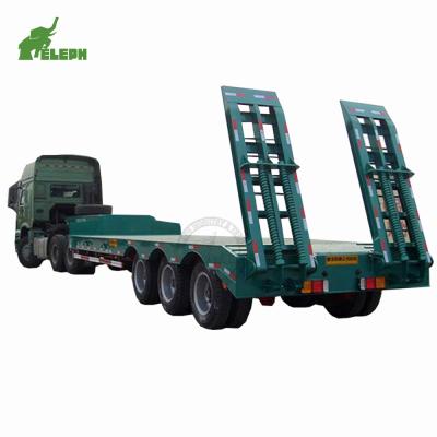 China 13Tons Eleph heavy duty lowbed trailer davao city lowbed trailer specification 60t lowbed trailer for sale