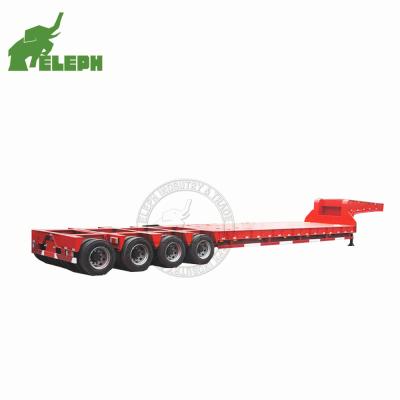 China Truck Trailer Lowbed Trailer 3 Axles 4 Axles 40t 60t 80t Machine Transport Line Axle Lowbed Trailer For Sale for sale