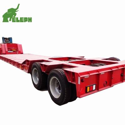 China 4 line 2 axle low bed semi trailer hydraulic low bed trailer 2 axle multi axle low bed semi trailer hydraulic low bed trailer for sale