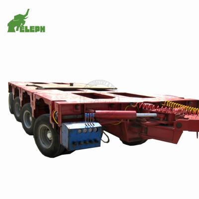 China Gooseneck 13Tons 150t-300t Heavy Duty Hydraulic Steering Multi Axle Trailer Axle Modular Trailer for sale