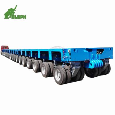 China American /Germany 13-20Tons Eleph gooseneck trailer multi axles 10 lines 20 axle lowbed hydraulic modular trailer for sale for sale