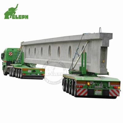 China American /Germany 13-20Tons Dolly Trailer Hydraulic Steering Girder Haul Truck Trailer for sale