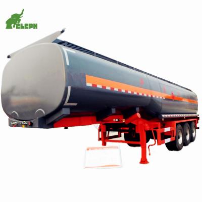 China Semi Trailer 13Tons Eleph 3 Axle Fuel Tank Trailer Fuel Tanker Semi Trailer 42000l for sale