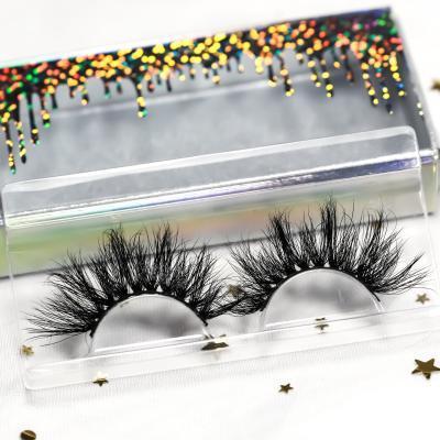 China Wholesale Price 25mm St Thick FANCY Mink Eyelashes 3d Real Mink 25mm Lashes With Customizing Own Brand Packaging for sale