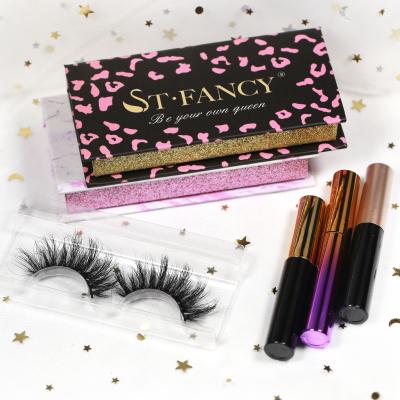 China Wholesale Custom Box 25mm Private Label Mink Eyelashes 3D Seller Thick Mink Lashes for sale