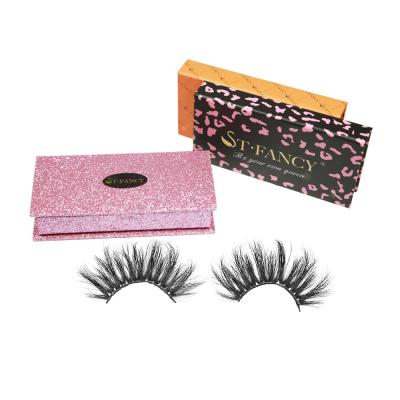 China Free Sample Thick FANCY Private Label St LOGO 3D 25mm Mink Eyelashes Lashes Vendor Mink Lashes Wholesale 3d Volume for sale