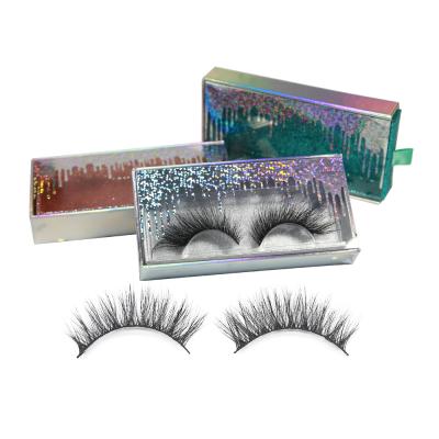 China 25-30 long 25mm Faux Mink Lashes private label full strip lashes dramatic volume fluffy tapered natural fake hand made reusable for sale