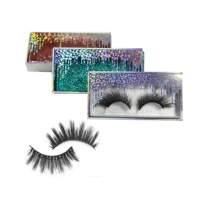 China 25-30 Times New Reusable False Lashes 3d Dramatic Fluffy Messy Natural Fur False Eyelashes Wholesale From Seller 15mm-20mm for sale