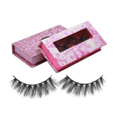 China 25-30 Periods 3d False Eyelashes 25mm Reusable Wholesale Custom Natural Faux Fur Mink Lashes Dramatic Fluffy Messy for sale