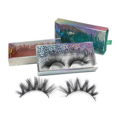 China 25-30 Times Wholesale Reusable 3D Faux Mink Lashes Private Label Natural Fur Eyelashes Faux Mink Lashes Vegan Lashes for sale