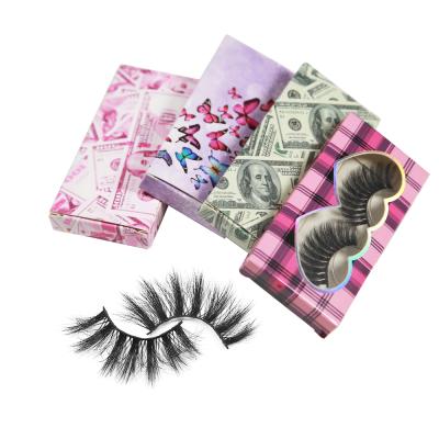 China 25-30 Times Reusable Wholesale Custom Packaging Eyelashes Own Brand 100% Real Mink Lashes 3D Private Label Faux Eyelash for sale