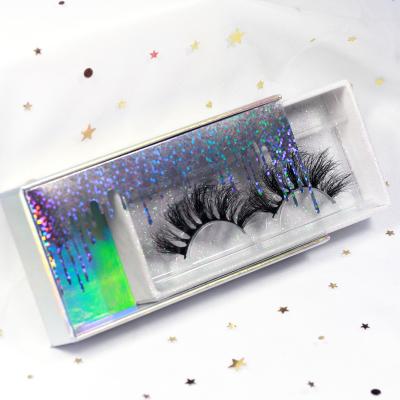 China FANCY 25mm 3d Mink Lashes Packaging Box St Thick Mink Lashes Private Label Custom Logo for sale