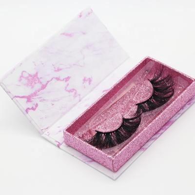 China Long 25mm Real 5d Mink Lashes Strip Full Seller 100% Real Mink Lashes Lashes Fluffy Curl Lashes Custom Wholesale for sale