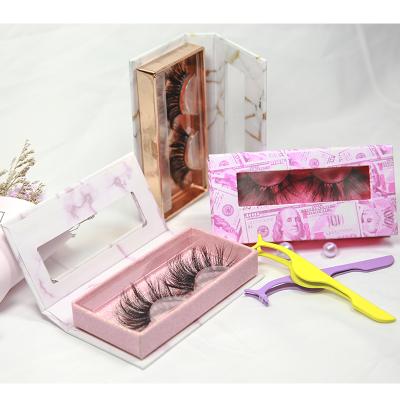 China Luxury Wholesale Realistic Natural 5D Mink Lashes 25mm Lashes Own Brand Seller Customization Available for sale