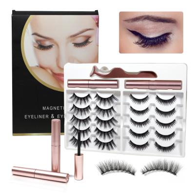 China Wholesale New Arrival Natural FANCY St Private Label Customize 3D False Lashes Set Free Magnetic Eyelashes Kit for sale