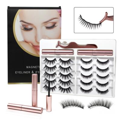 China 3D Magnetic Lashes Hand Made St Natural Wholesale FANCY Long Magnetic Eyelashes and Custom Magnets False Eyelashes Packaging Box for sale