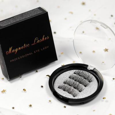 China Long St FANTASY Eyelash Reusable Natural Magnetic Strip 3D False Eyelashes Natural Box High Quality Private Label for sale