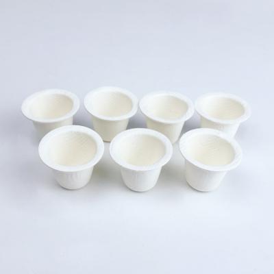 China Disposable Disposable Sugar Cane Paper Biodegradable Bagasse Capsule Coffee Espresso Coffee Capsule Compostable Cups for sale