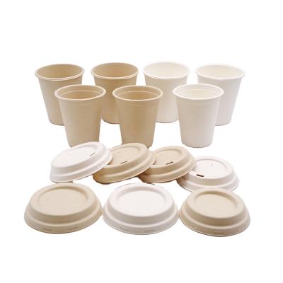 China Biodegradable Biodegradable Sugar Cane Disposable Bagasse Cups Coffee Compostable Mugs for Cold or Hot Drinking for sale