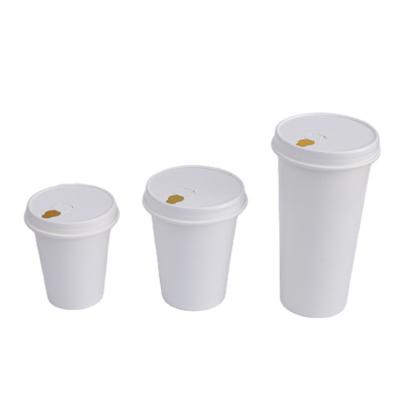 China Coffee Cup Lids 100% Natural Biodegradable Bagasse Plant Direct Paper Cups Paper Cups for sale