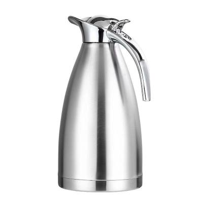 China Wholesale Stainless Steel Large Capacity Coffee Pot Cold Water Thermal Pot Household Hot Water Pot European Gift Kettle for sale