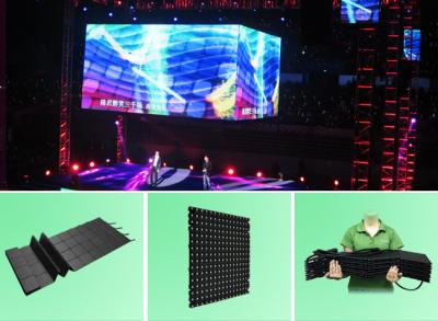 China 360 degrees bendable 6mm and 12mm LED display for events, similar to Barco for sale