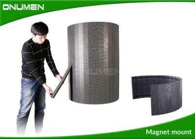 China 360 Degree Curved LED Screen Indoor / Advertising Digital Cylinder LED Display P6 Mm for sale