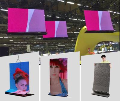 China Onumen P6 1R1G1B Ultra Thin Video transparent led display screen Great waterproof  27778 Pixel / M² For Rental for sale