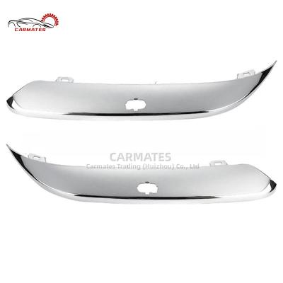 China CARMATES Car Front Bumper Lamp Cover Decorative Strip with Holes for Chrysler 300C 2005-2011 04806124AA Right & Left 300 C for sale