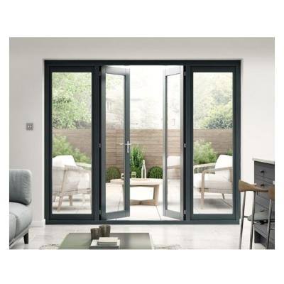 China Heat Insulation Double Glazed Aluminum Casement Door And Glass Door for sale