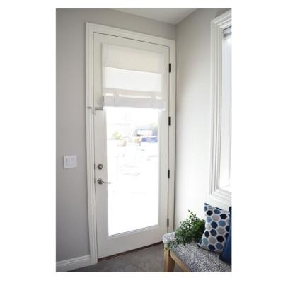 China Heat Insulation Aluminum Alloy Double Glazing Casement Doors With Blinds Shutters for sale