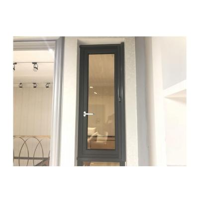 China Magnetic Screen Casement Aluminum Window With Heat Proof Laminated Tempered Sound Glass Customized Color Optional Glass for sale