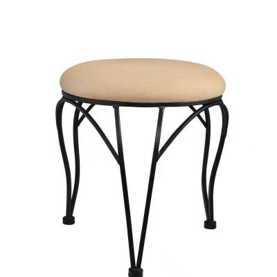 China Modular METAL VANITY STOOL bedroom furniture home furniture fabric feature and good quality  products for sale