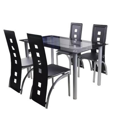 China Adjustable (height) Luxury Modern Marble Texture Restaurant Home Furniture Dining Room Dinning Table Set for sale