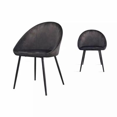 China Cooling Italian Classic Luxury Modern Cheap Black Cafe Chair Velvet Restaurant Chairs Metal Gym Kitchen OEM Building Style Living Fabric for sale