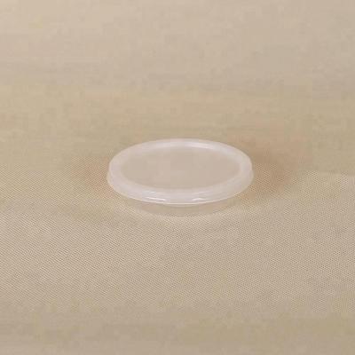 China Clear Leakproof Edible Grade 1OZ/2OZ/4OZ Round Leakproof Plastic Disposable Sauce Cup With Lid for sale