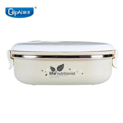 China Freshness Preservation Insulated Plastic Airtight Food Container Stainless Steel Lunch Box for sale