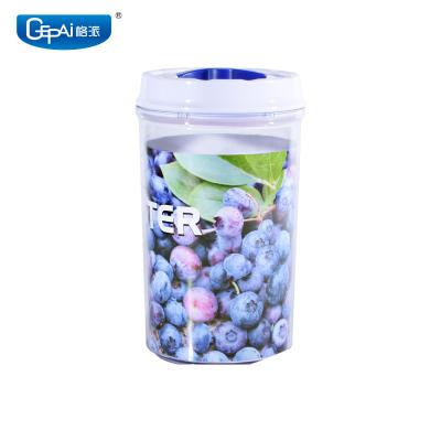 China Freshness Preservation Cylindrical Vacuum Airtight Plastic Jar With Lid For Candy / Storage for sale