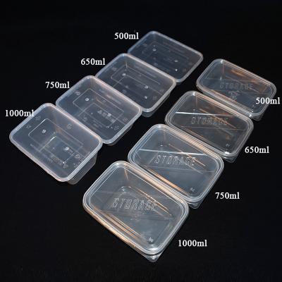 China Microwavable Disposable Catering Bowl Transparent Plastic Food Containers for sale