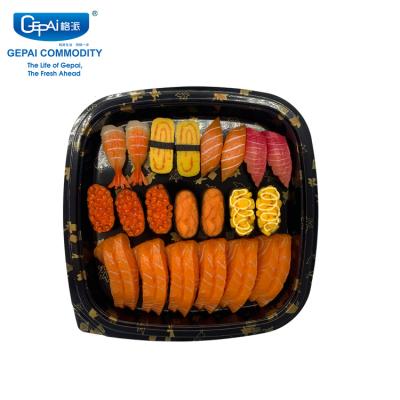 China Modern Disposable Takeaway Plastic Sushi Tray Food Container Packaging Box of PS Sushi Box for sale