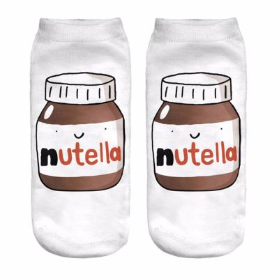 China Anti-foul New 3D Digital Printing Socks Women's Sports Socks Low Cut Boat Pattern Adult Socks for sale