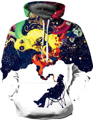 China OEM Fashion Sublimation Digital Printed Pullover Hoodies Anti Shrink Custom Unisex Sizes US/UK/AU Unisex Sizes for sale